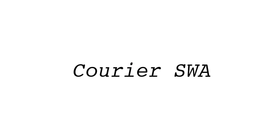 Fonte Courier SWA