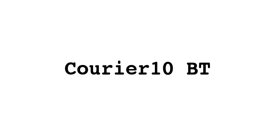 Fonte Courier10 BT