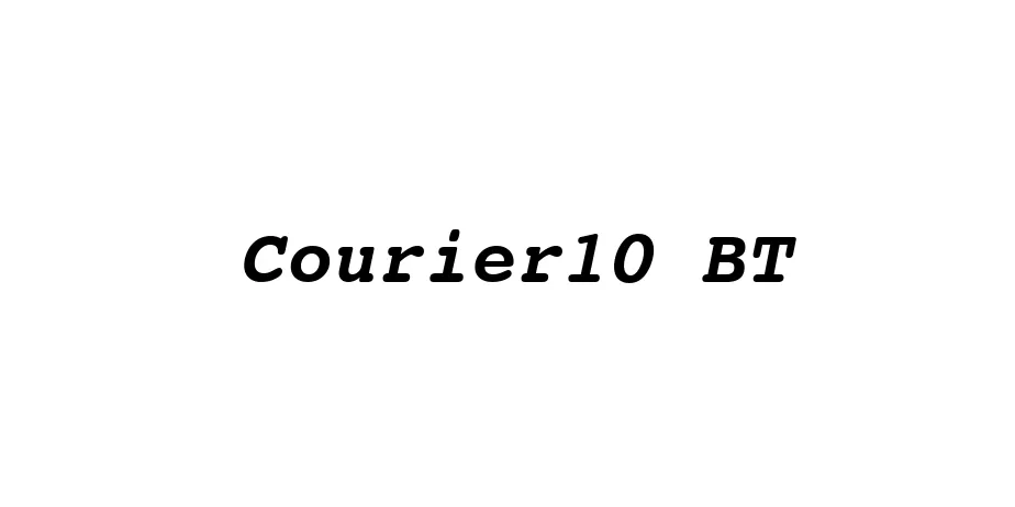 Fonte Courier10 BT