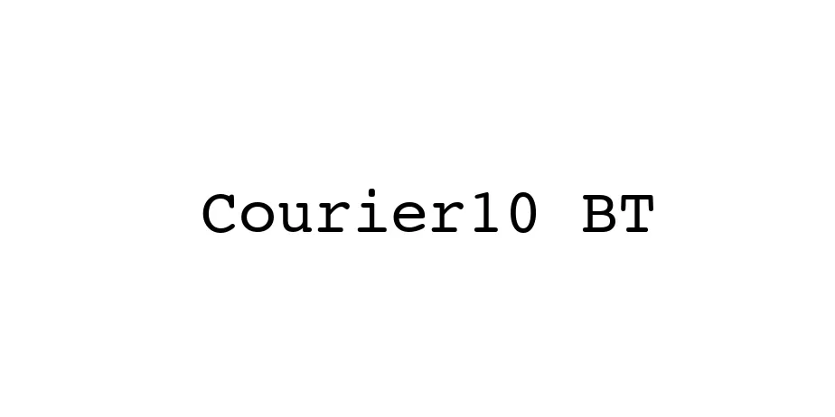 Fonte Courier10 BT