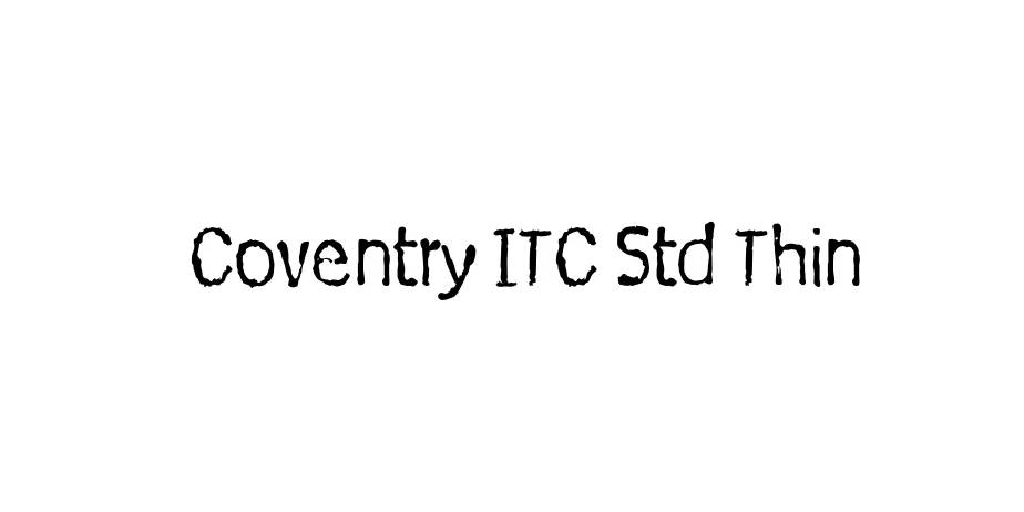 Fonte Coventry ITC Std Thin