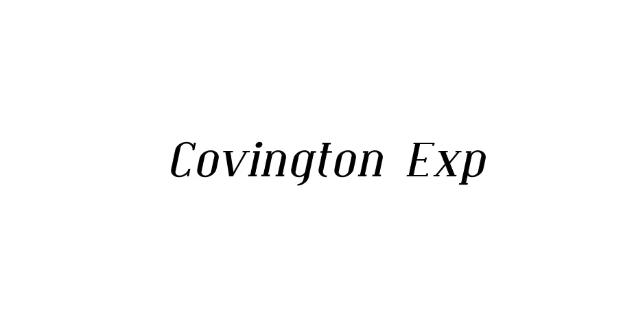 Fonte Covington Exp