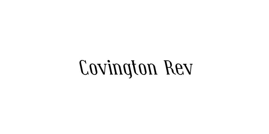 Fonte Covington Rev