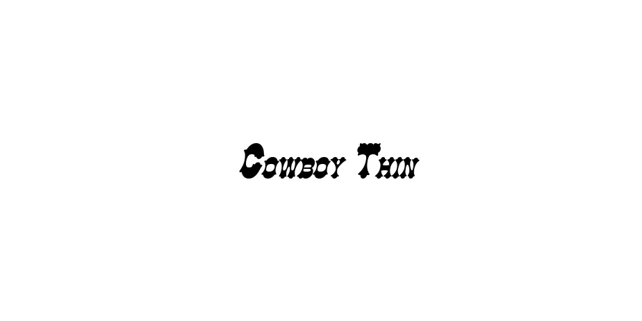 Fonte Cowboy Thin