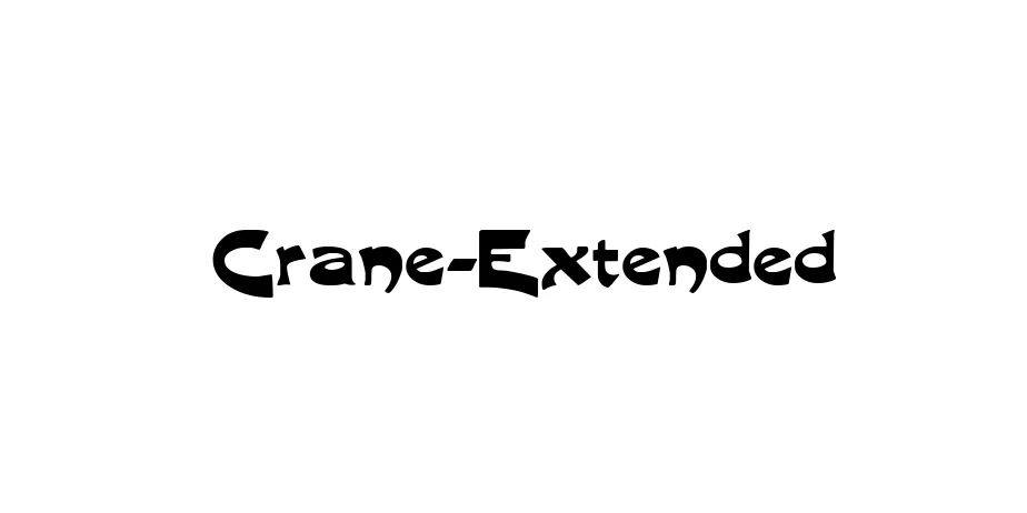 Fonte Crane-Extended