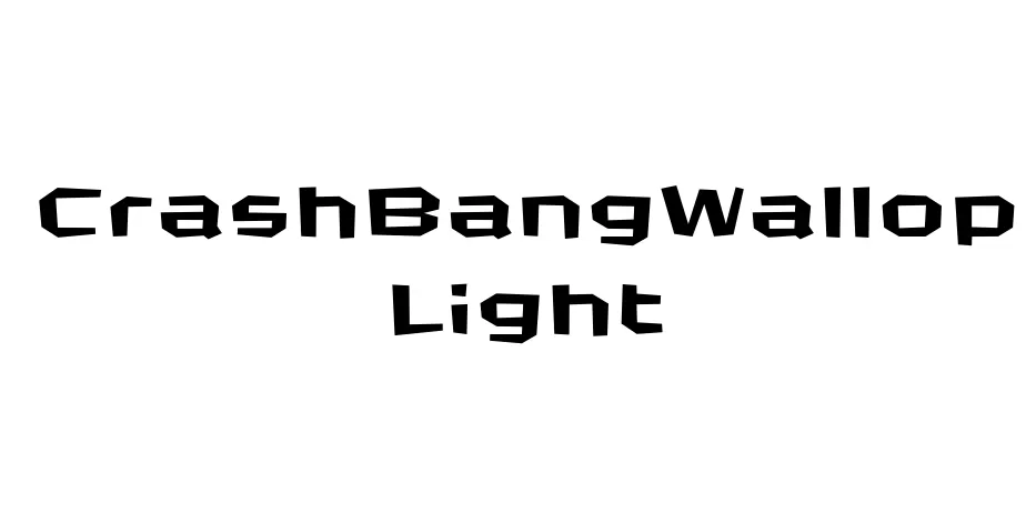 Fonte CrashBangWallop Light