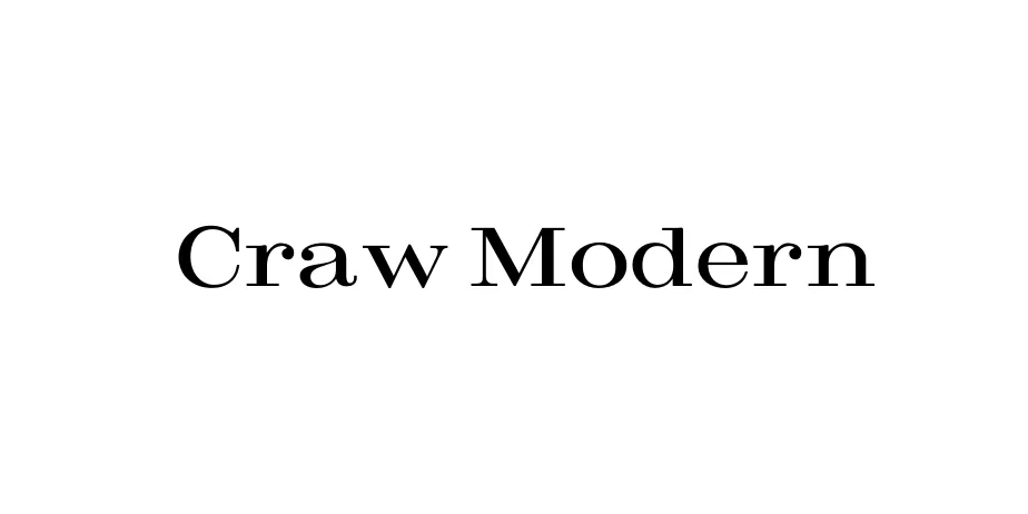 Fonte Craw Modern