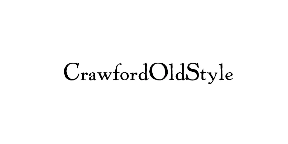 Fonte CrawfordOldStyle