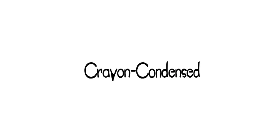 Fonte Crayon-Condensed