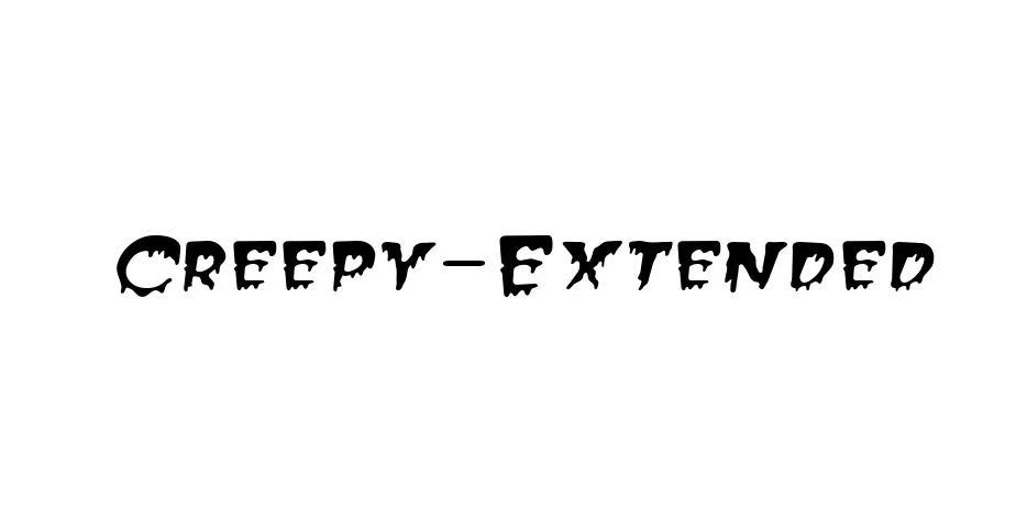 Fonte Creepy-Extended