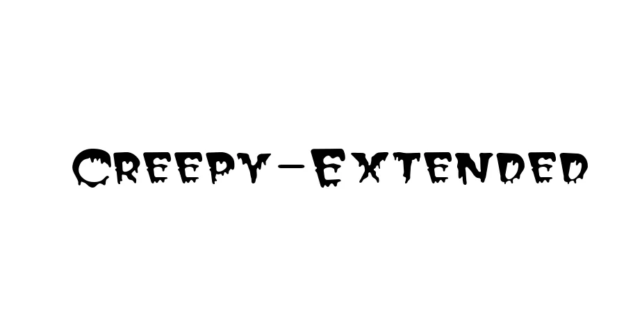 Fonte Creepy-Extended