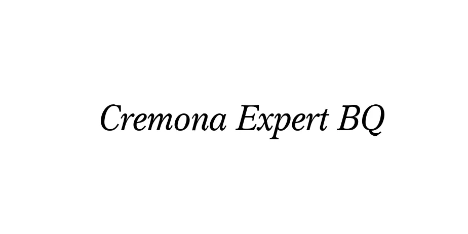 Fonte Cremona Expert BQ