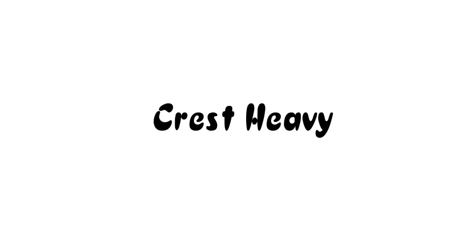 Fonte Crest Heavy