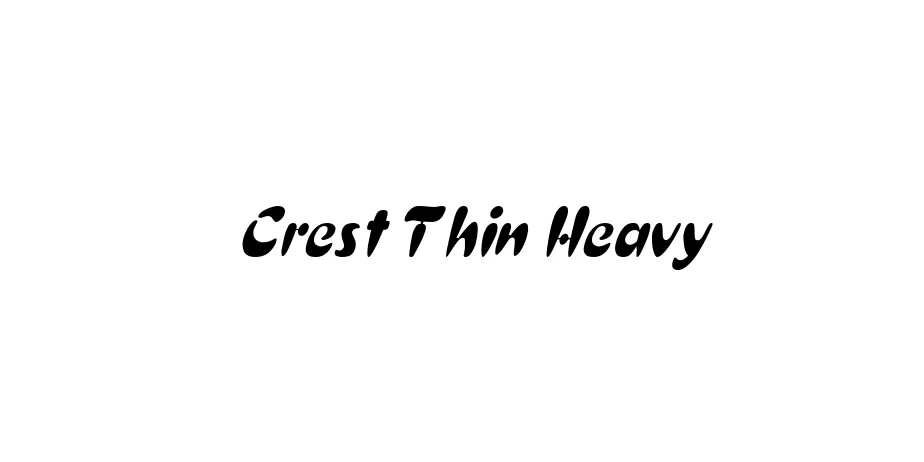 Fonte Crest Thin Heavy