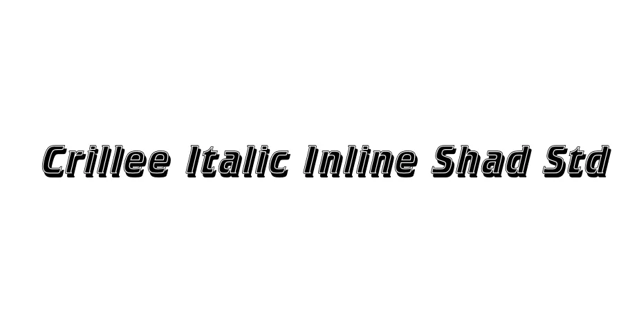 Fonte Crillee Italic Inline Shad Std