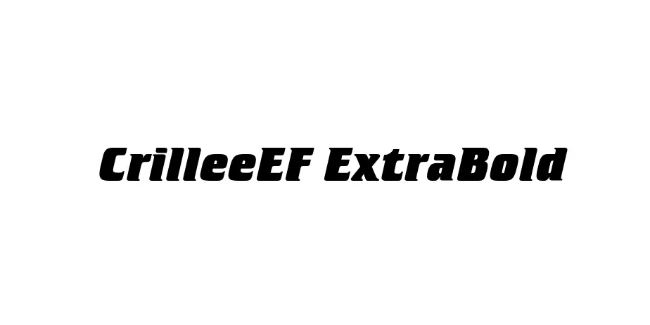 Fonte CrilleeEF ExtraBold