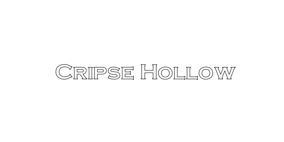 Fonte Cripse Hollow