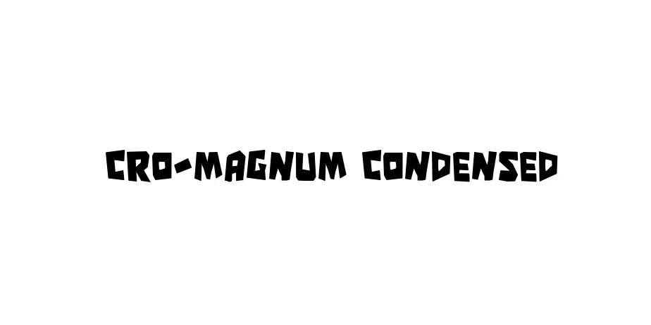 Fonte Cro-Magnum Condensed