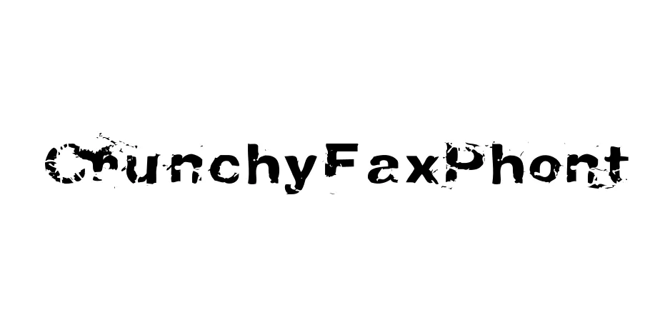 Fonte CrunchyFaxPhont