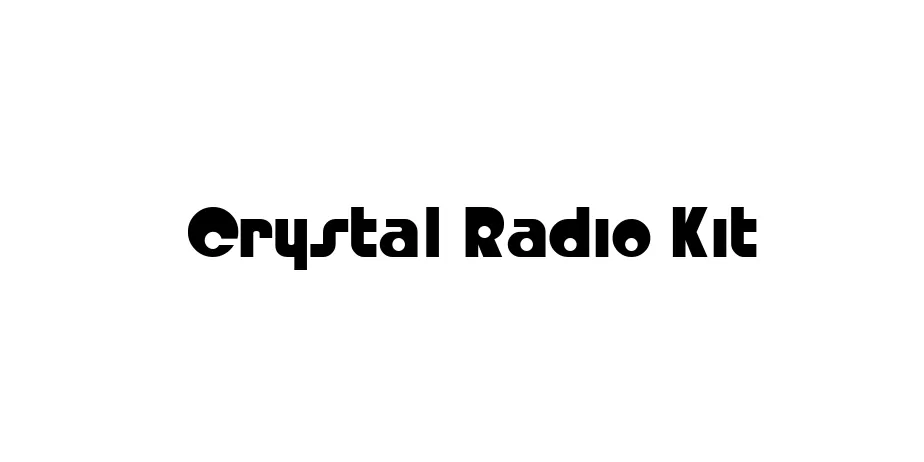 Fonte Crystal Radio Kit