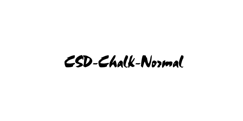 Fonte CSD-Chalk-Normal