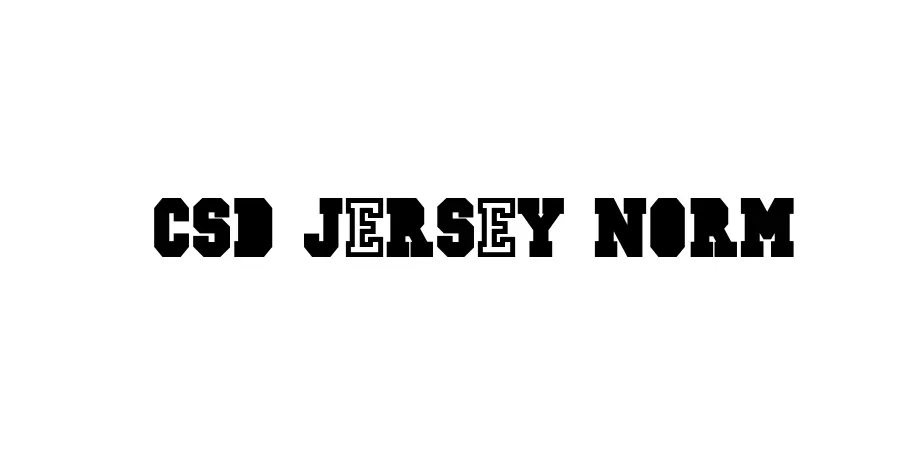 Fonte CSD-JERSEY-Norm