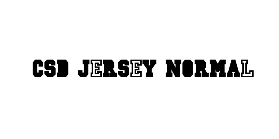 Fonte CSD-JERSEY-Normal