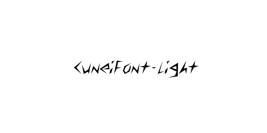 Fonte CuneiFont-Light