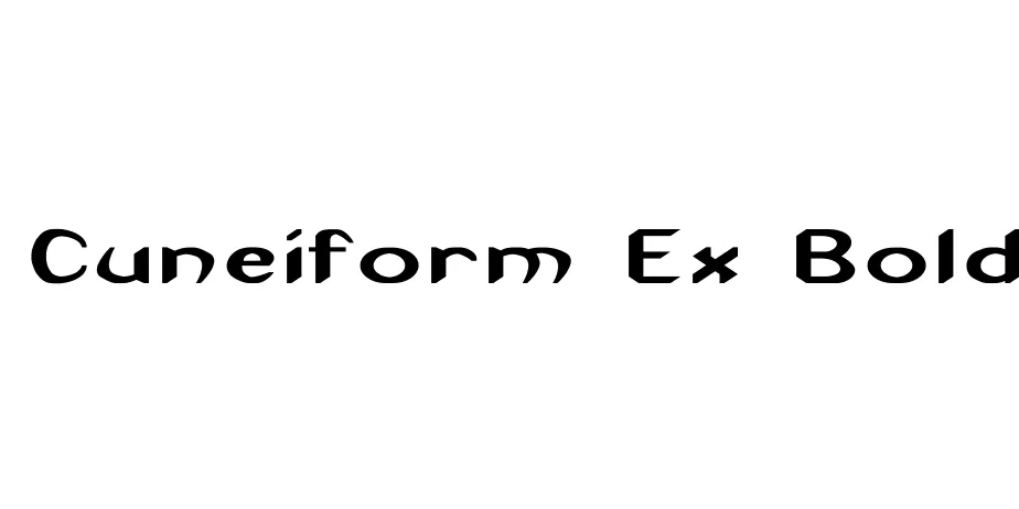 Fonte Cuneiform Ex Bold