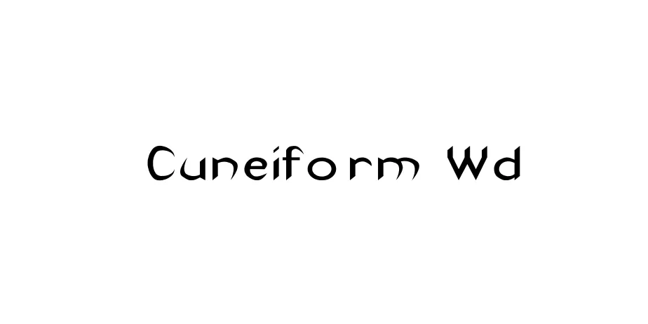 Fonte Cuneiform Wd