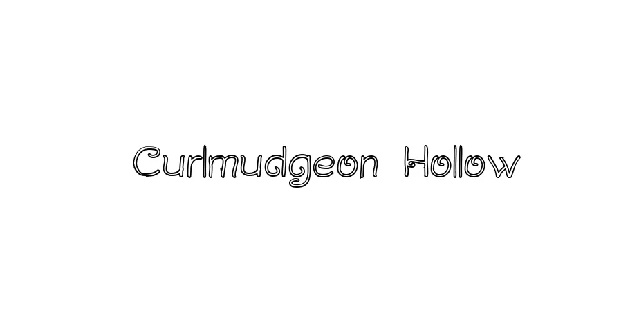 Fonte Curlmudgeon Hollow