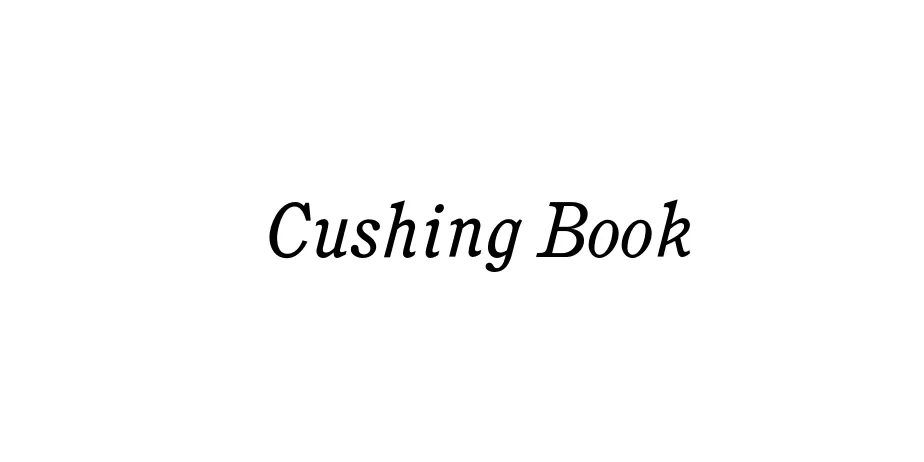 Fonte Cushing Book