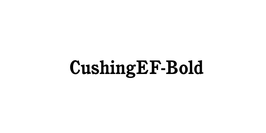 Fonte CushingEF-Bold