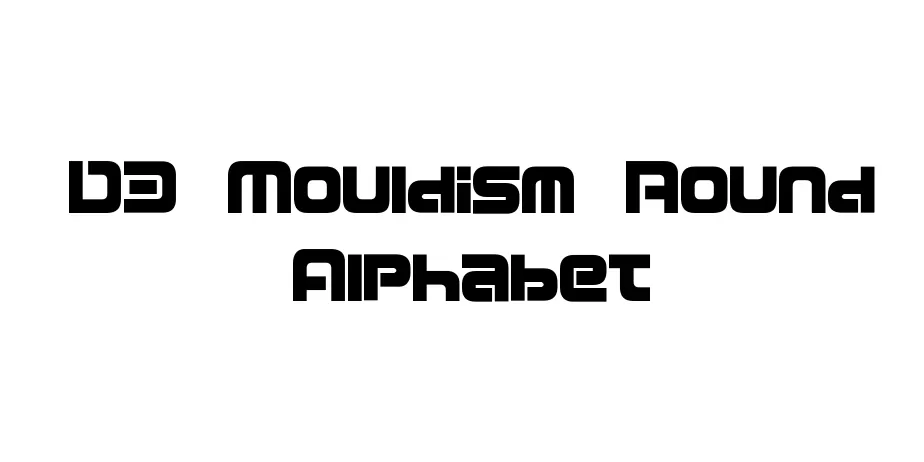 Fonte D3 Mouldism Round Alphabet