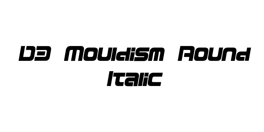 Fonte D3 Mouldism Round Italic