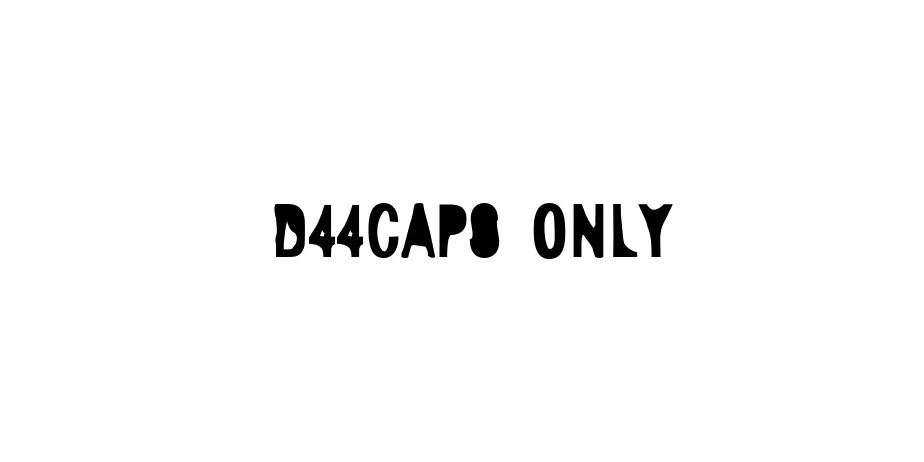 Fonte D44Caps Only