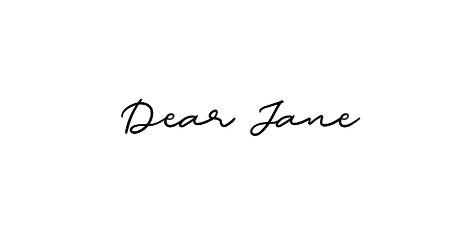 Fonte Dear Jane