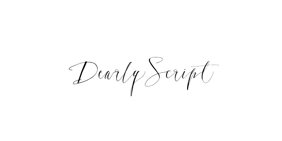 Fonte DearlyScript