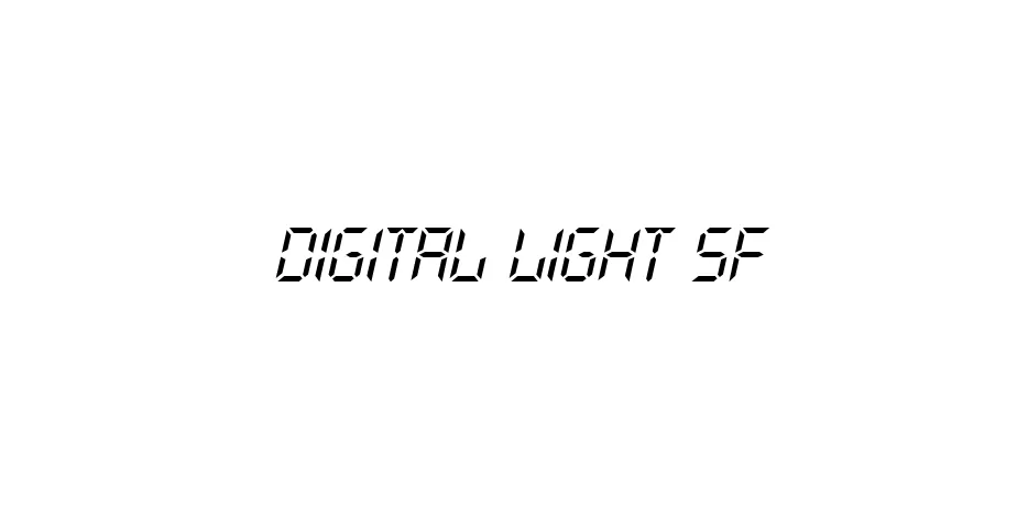 Fonte Digital Light SF
