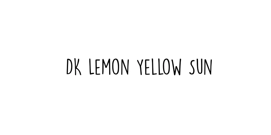 Fonte DK Lemon Yellow Sun