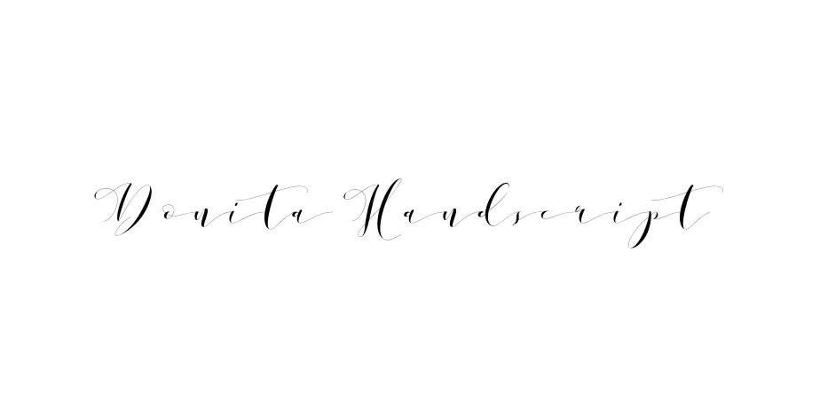 Fonte Donita Handscript