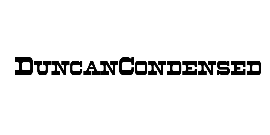 Fonte DuncanCondensed