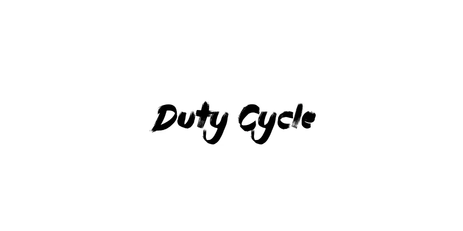 Fonte Duty Cycle