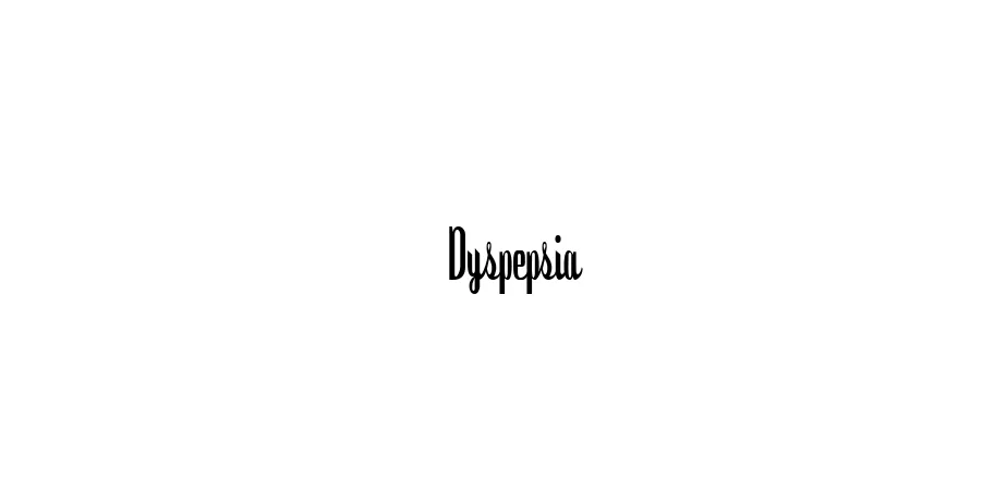 Fonte Dyspepsia
