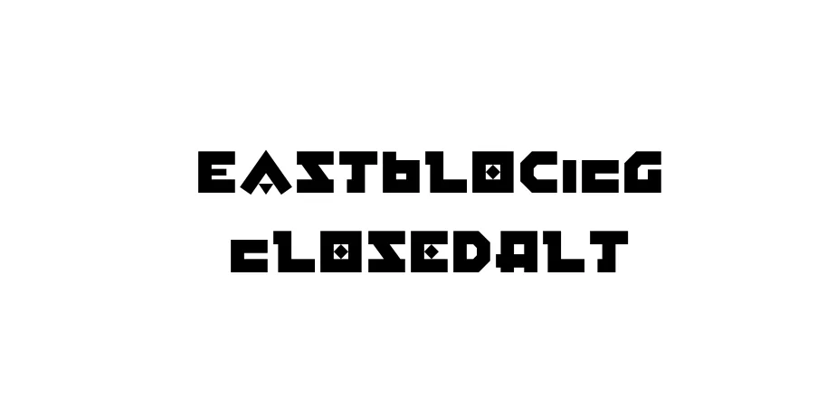 Fonte EastBlocICG ClosedAlt