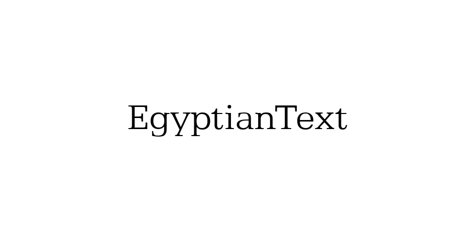 Fonte EgyptianText