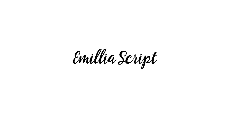 Fonte Emillia Script