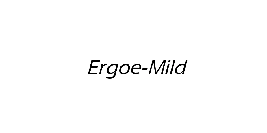 Fonte Ergoe-Mild