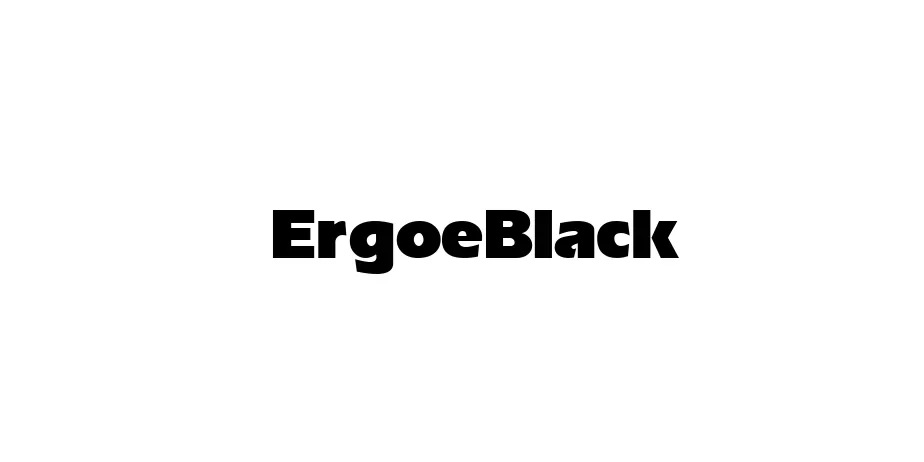 Fonte ErgoeBlack