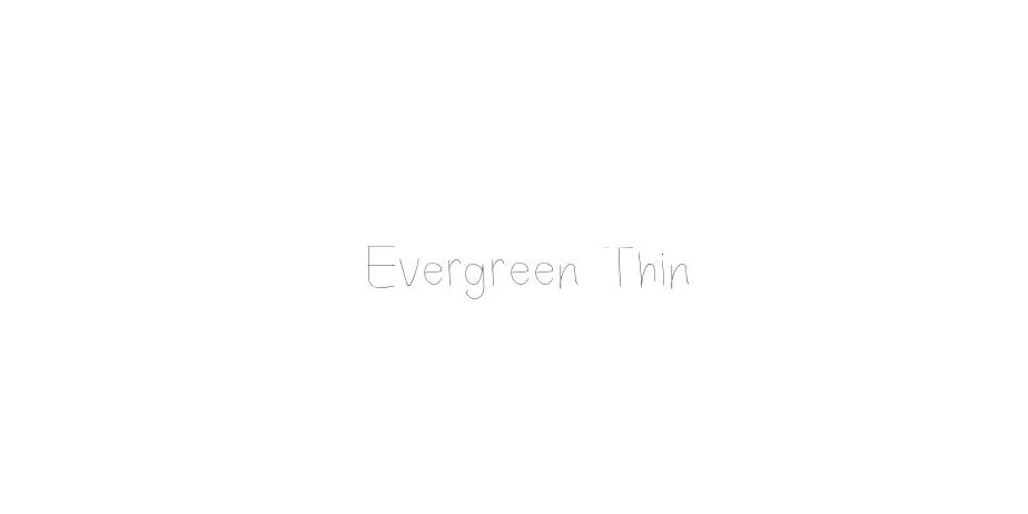 Fonte Evergreen Thin